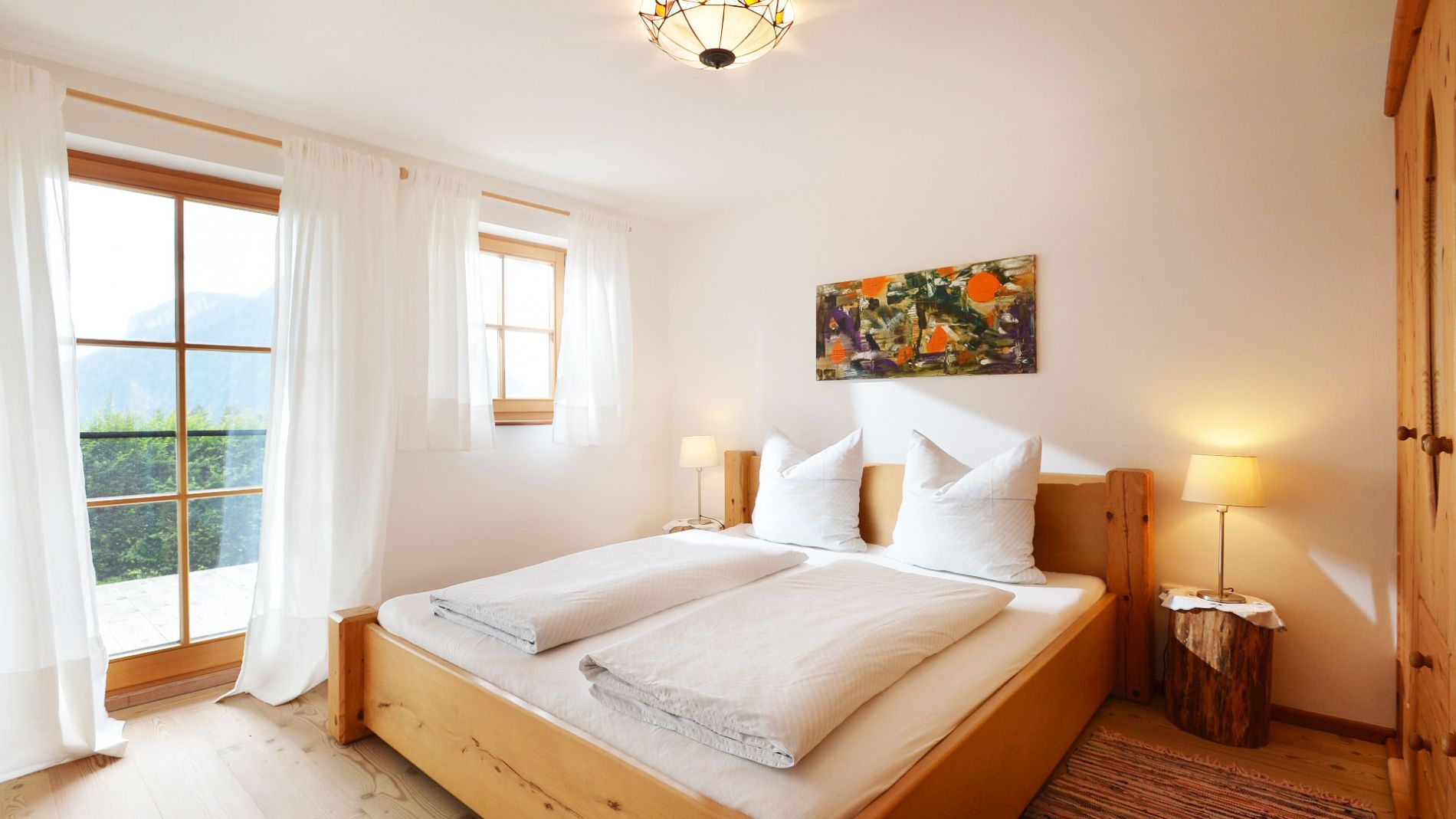 Schlafzimmer der Ferienwohnung 1